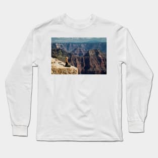 A woman atthe Grand  Canyon Long Sleeve T-Shirt